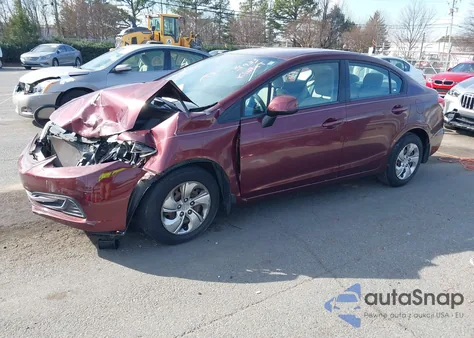 2013 Honda Civic Lx из США, поврежденный, VIN 2HGFB2F59DH535933